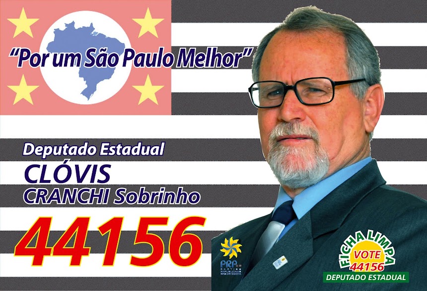 VOTE 44156 Clóvis Cranchi Sobrinho Deputado Estadual
