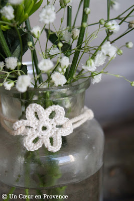 Crocheted flower