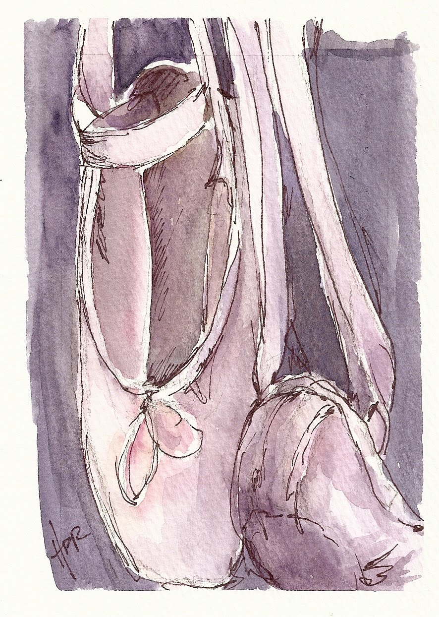 tiny sketches: Pointe Shoes 2