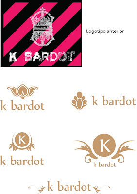 logotipo para la marca de ropa K bardot - mirá mamá