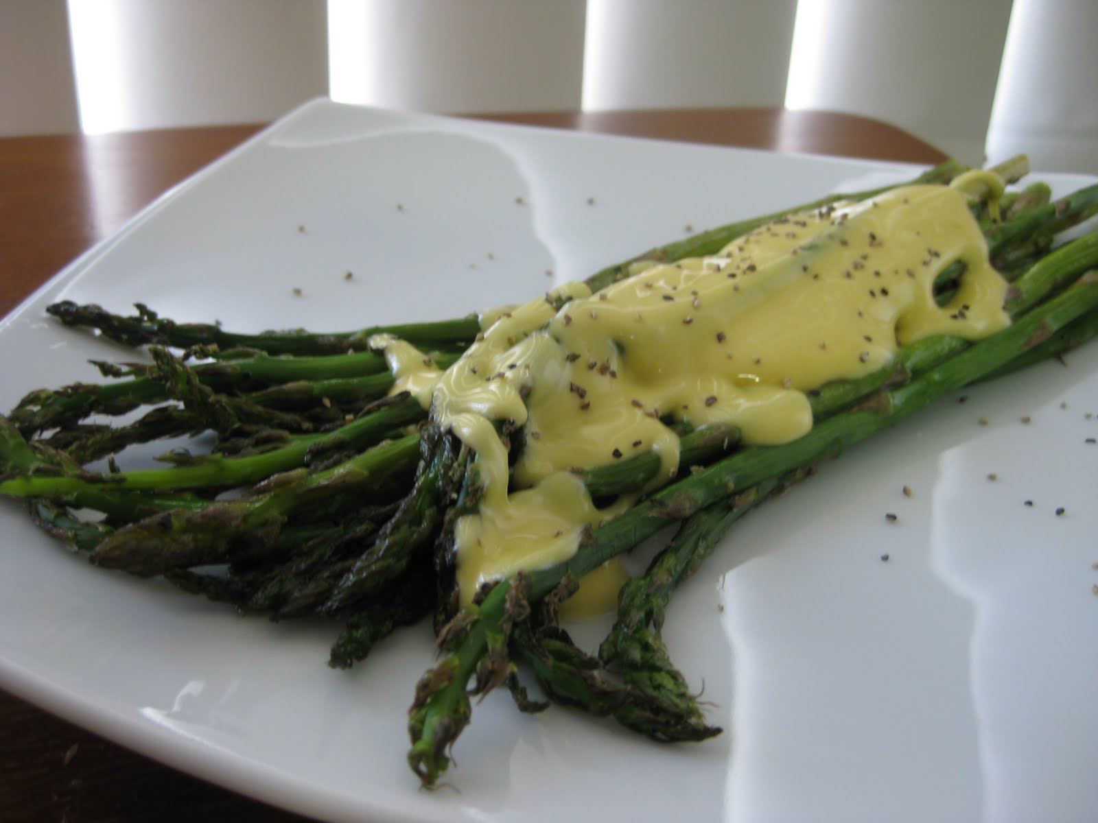 An empty stomach is the best cook Roasted Asparagus and Blender