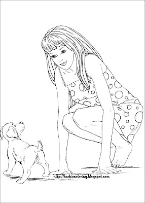 Barbie Coloring Sheets on Two More Barbie Doll Coloring Pages For You To Print And Color Why Not