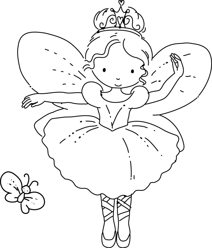 fairy coloring pages for free - photo #39