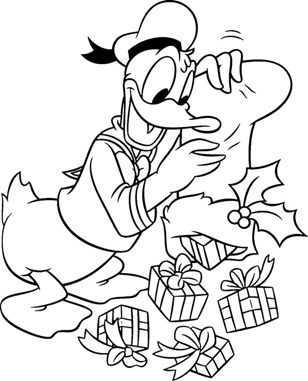 DISNEY CHRISTMAS COLORING PAGES title=