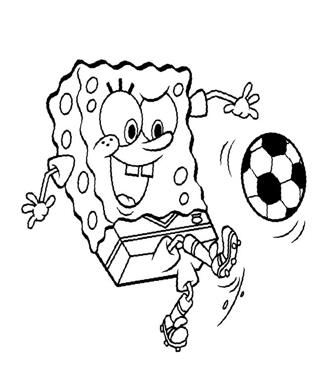 a coloring pages of spongebob - photo #10