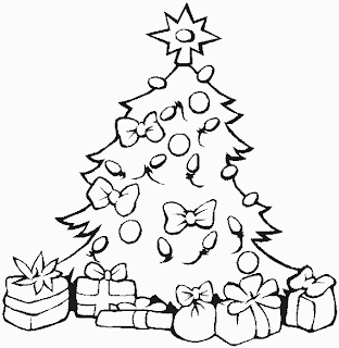 Christmas Tree Coloring Pages