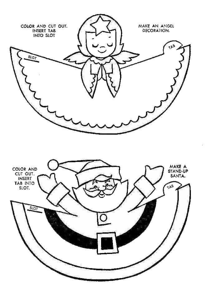 XMAS COLORING PAGES