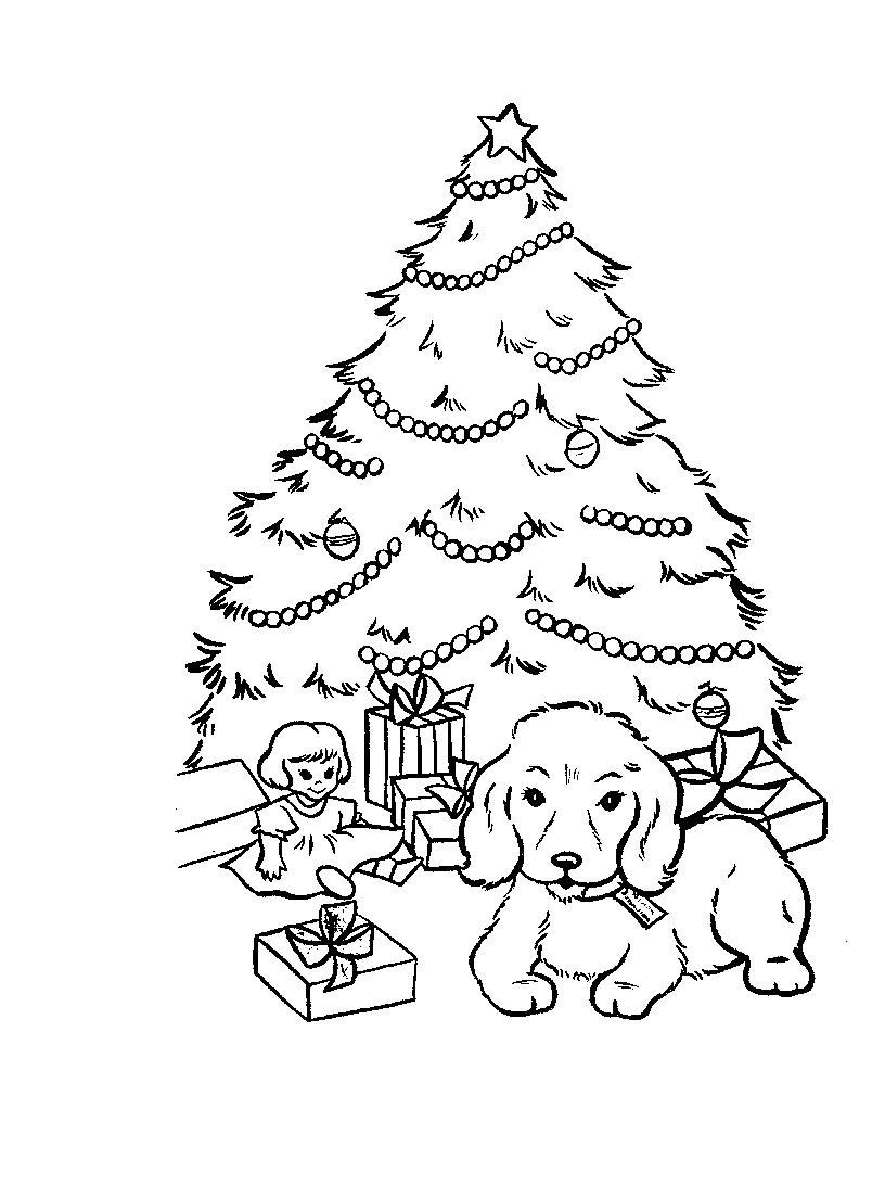 XMAS COLORING PAGES