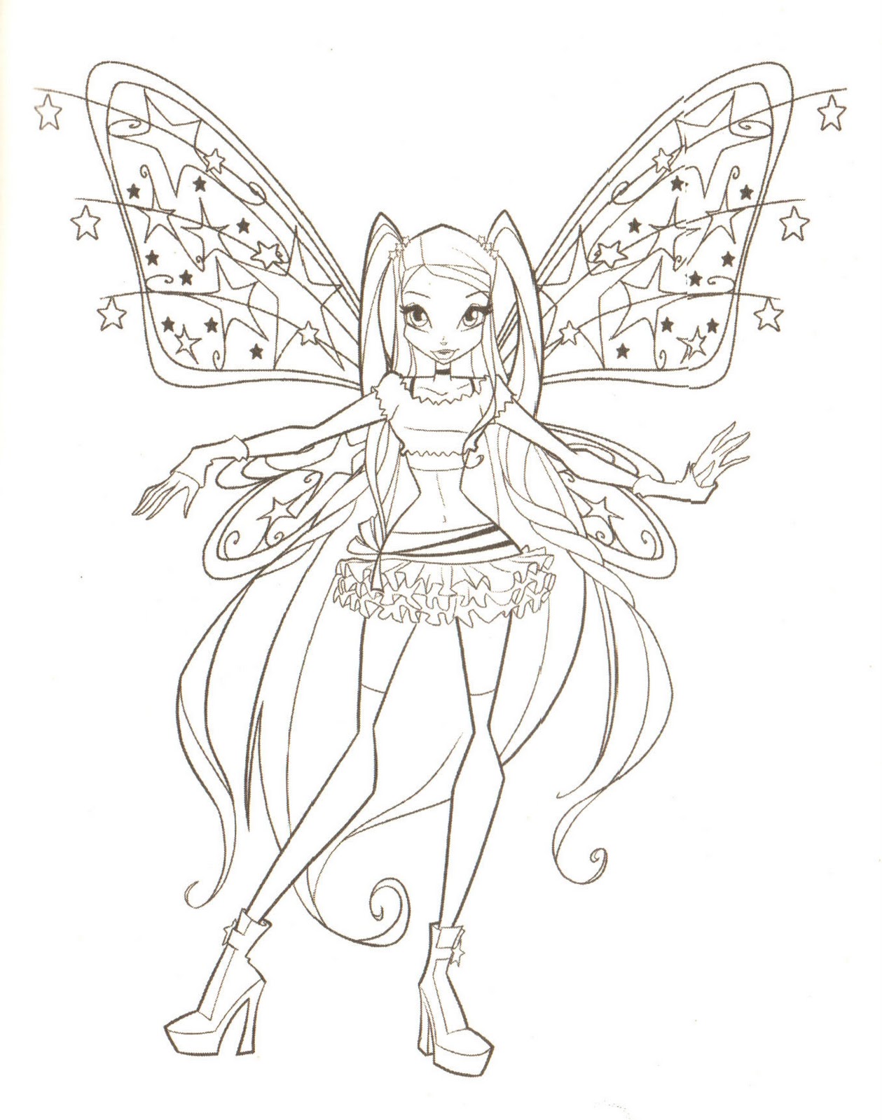 fairies coloring book pages - photo #29