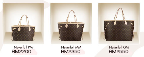 louis vuitton neverfull gm vs mm vs pm