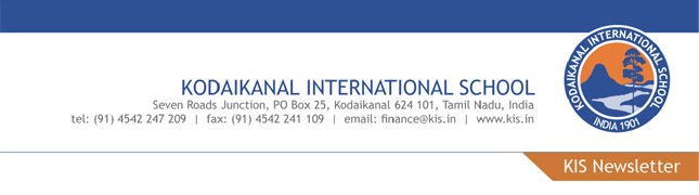Principal's Newsletter - Kodaikanal International School