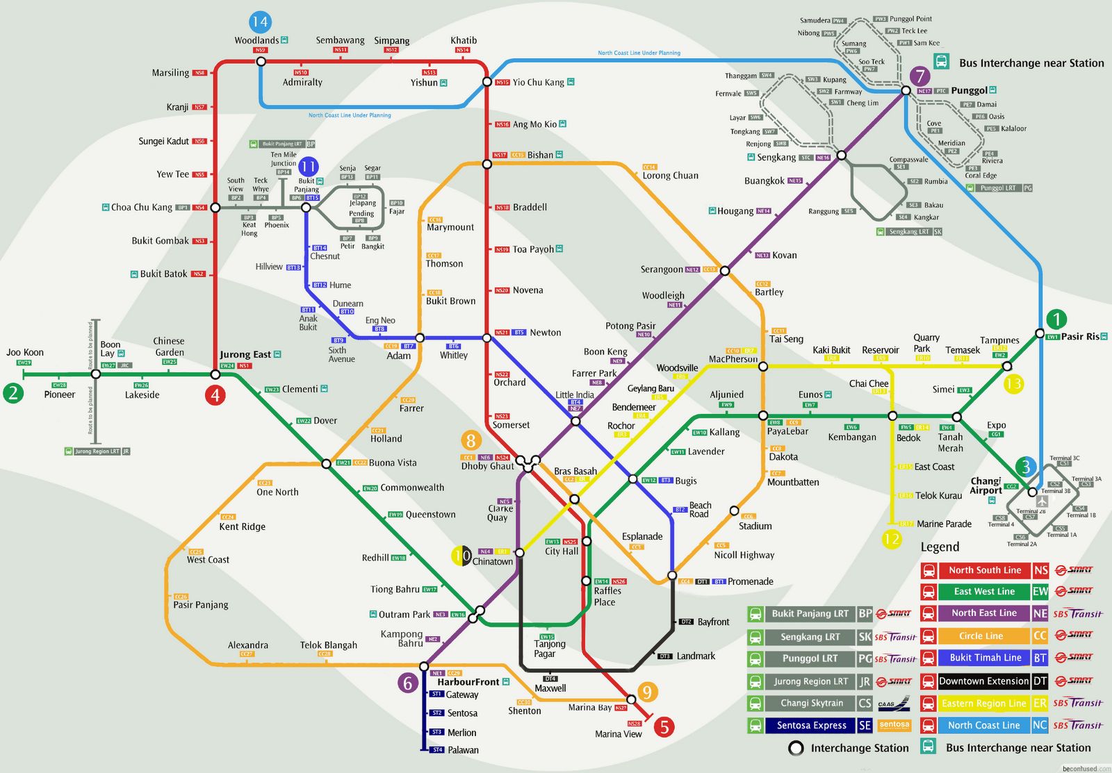 __a cup of life story__ Map of Singapore MRT Station