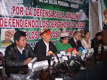 CONFERENCIA DE PRENSA EN AIDESEP