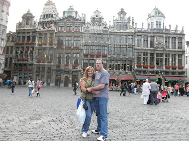 Kim and I at Grand Place in Brussels