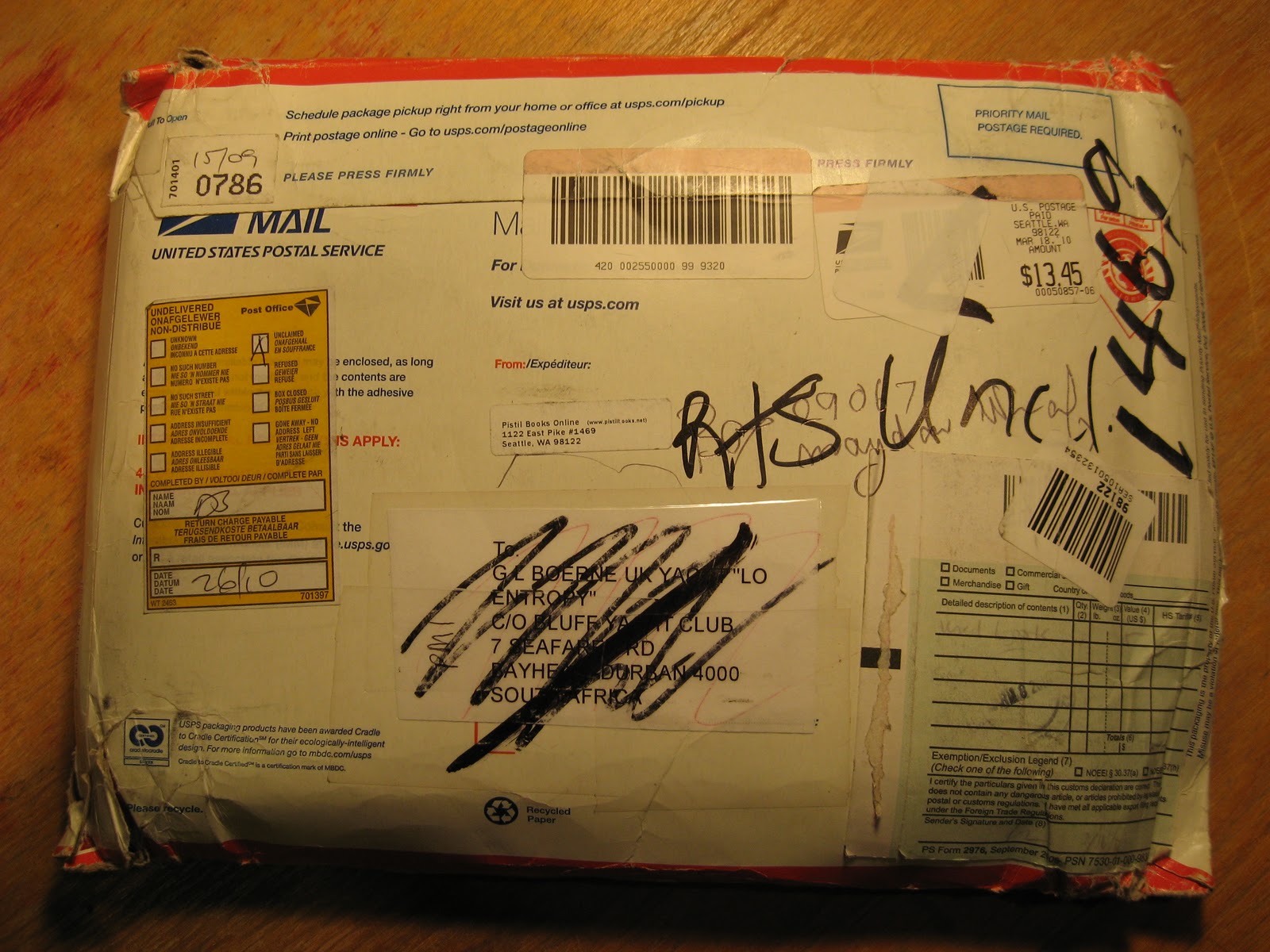 Pistil blog return to sender