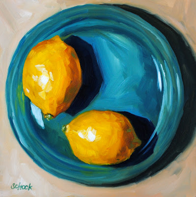 lemon still life by Sharon Schock