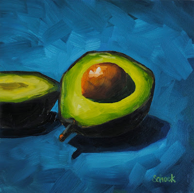 avocado still life