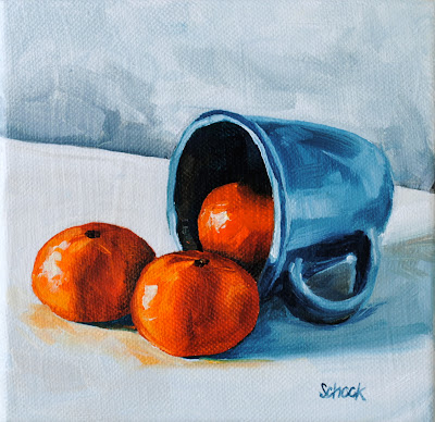 tangerine still life