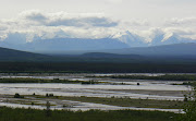 Alaska Range/Tanana River~July 26, 2009