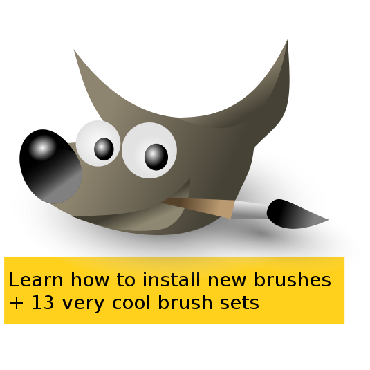 Ubuntu How To STARI How to add new brushes in GIMP + 13 cool brush sets