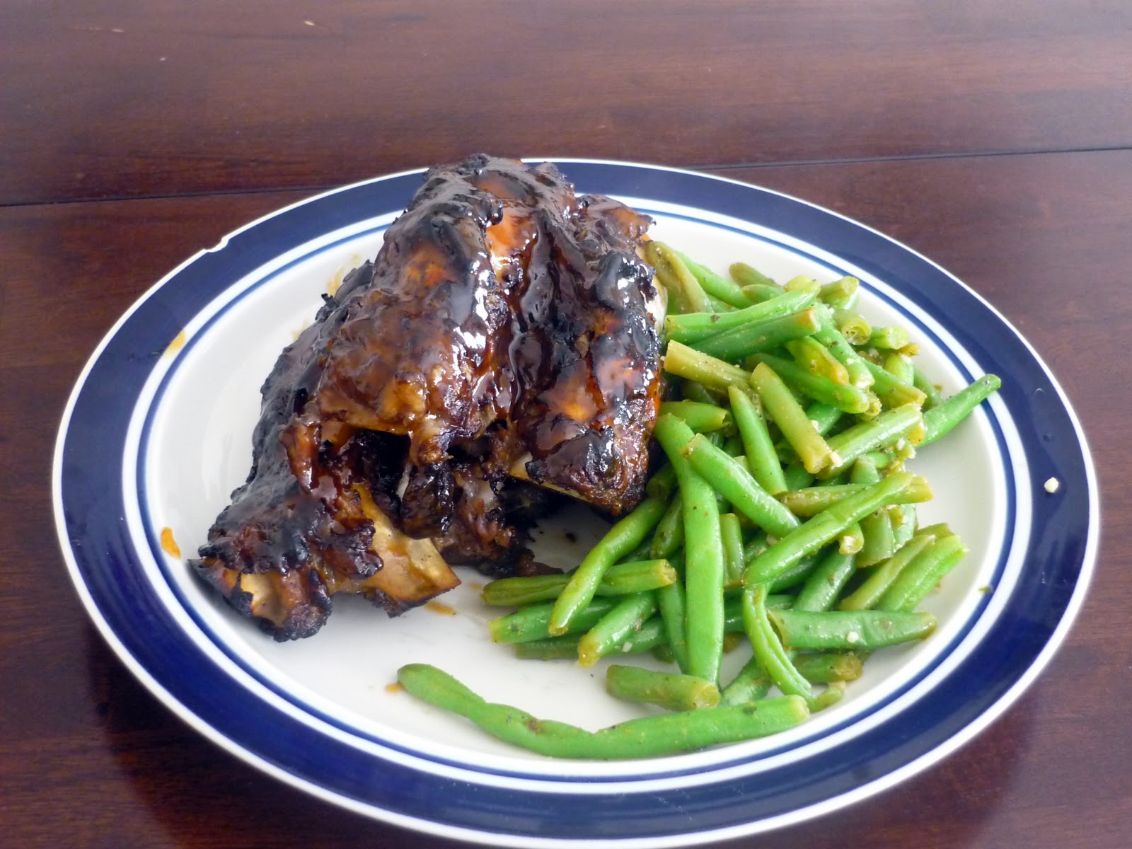 Whats 4 Dinner 2night? BBQ Ribs with Green Beans