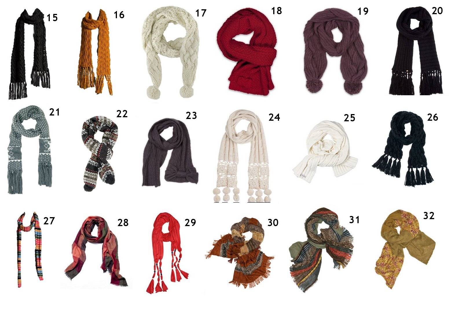 gorros y bufandas