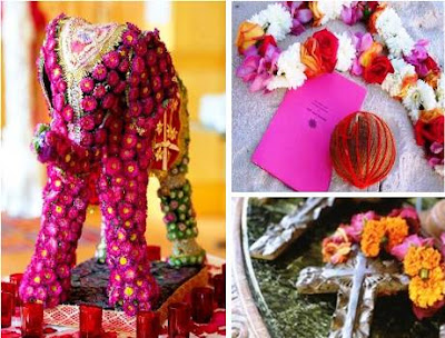 Elephant real and fake is a quite popular icon in Indian wedding theme 
