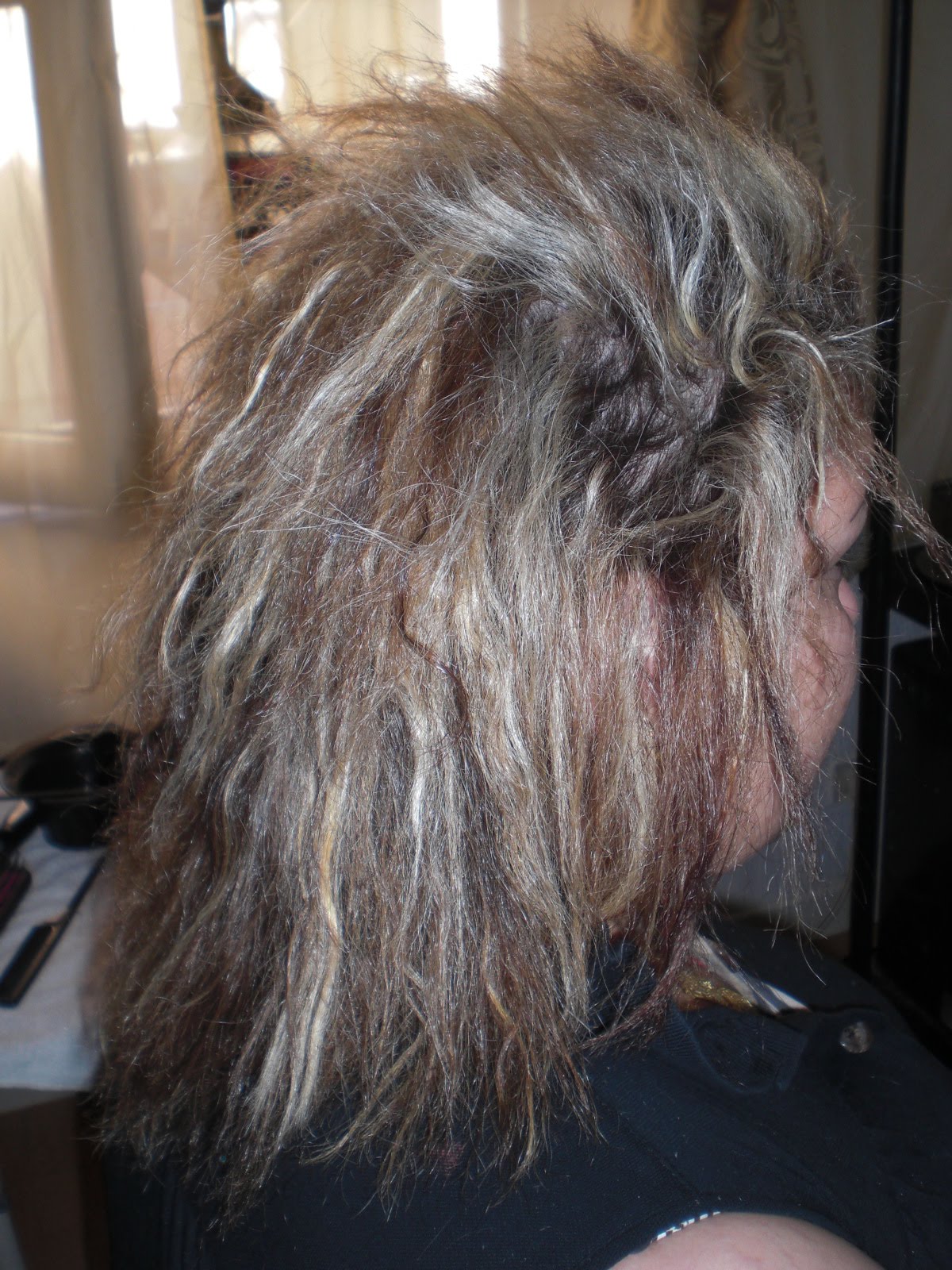 Mille et 1: lissage avant/après 22 - cheveux décolorés déssechés et brulés