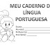 Capa Caderno de Língua Portuguesa Infantil