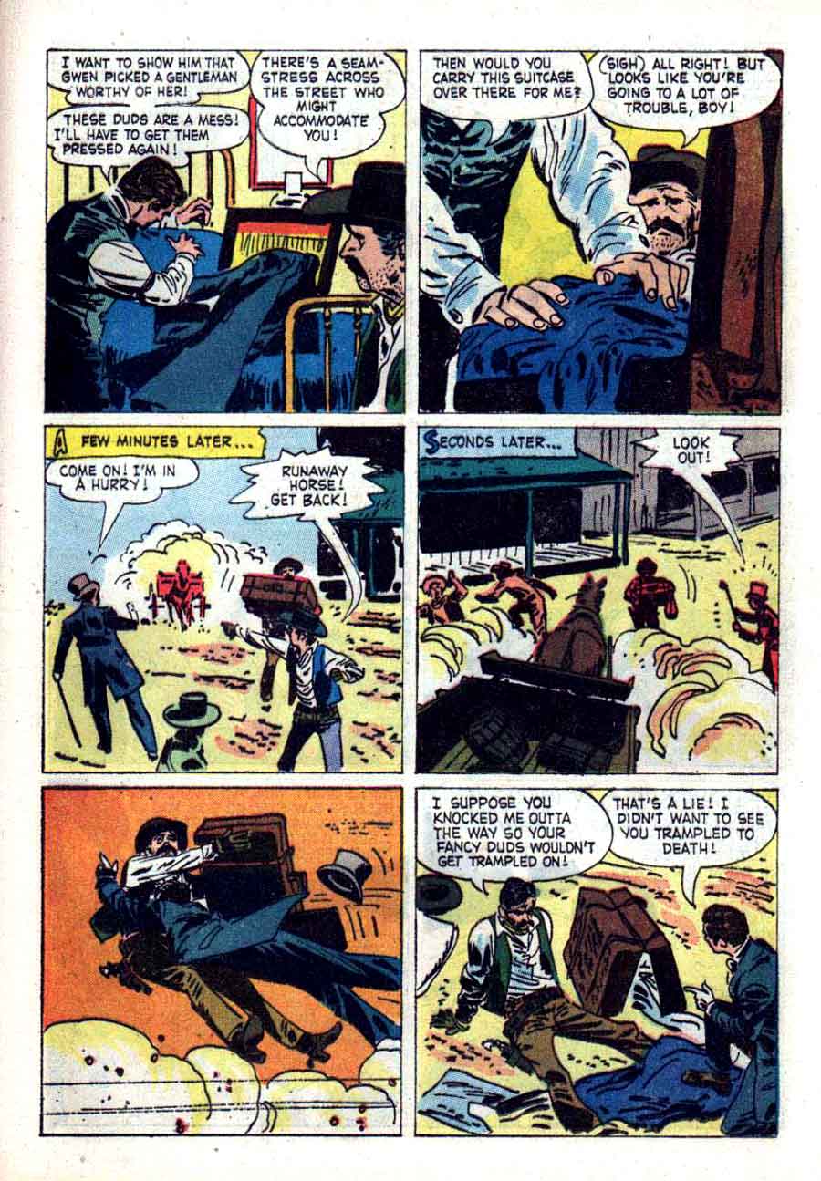 Maverick v1 #10 - Alex Toth dell tv western silver age comic book page art