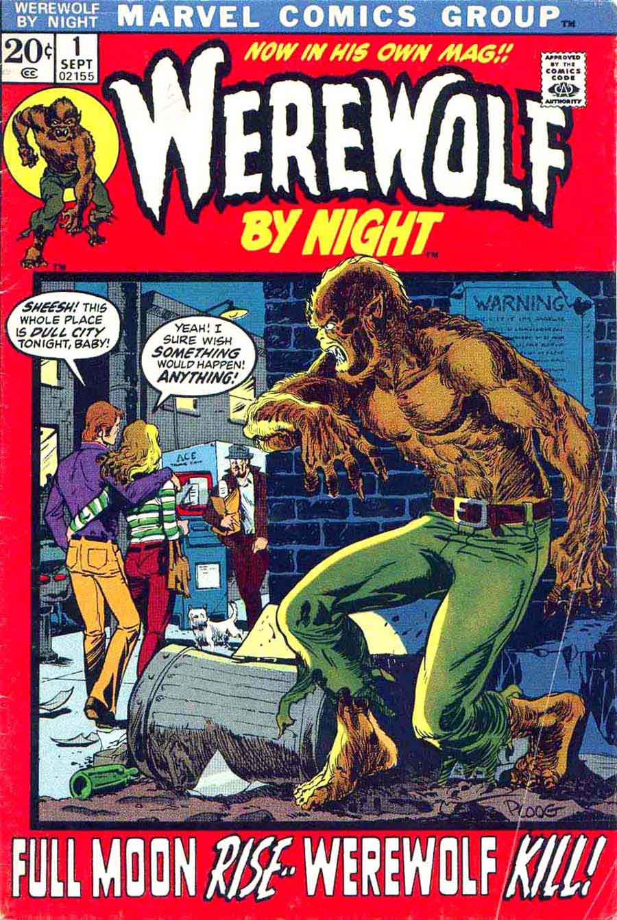 Werewolf by Night 1 Mike Ploog art & cover + 1st issue Pencil Ink