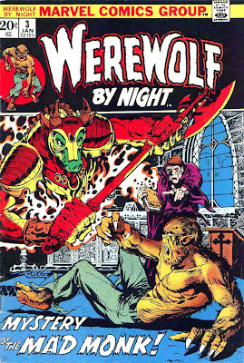 Werewolf by Night v1 #3 1970s marvel comic book cover art by Mike Ploog