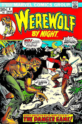 Werewolf by Night v1 #4 1970s marvel comic book cover art by Mike Ploog