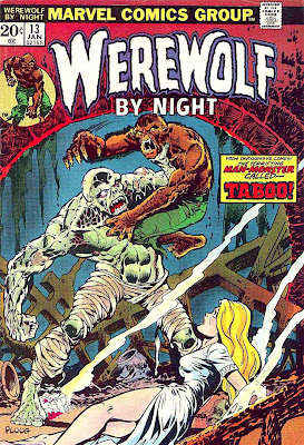 Werewolf by Night v1 #13 1970s marvel comic book cover art by Mike Ploog