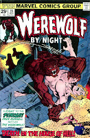 Werewolf by Night v1 #35 1970s marvel comic book cover art by Bernie Wrightson, Jim Starlin