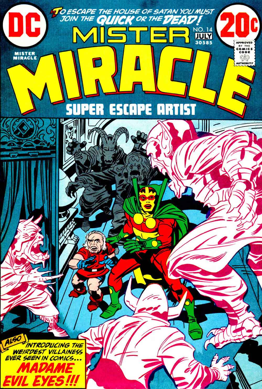 Mister Miracle v1 #14 dc bronze age comic book cover art by Jack Kirby Mister Miracle v1 #14 dc bronze age comic book cover art by Jack Kirby