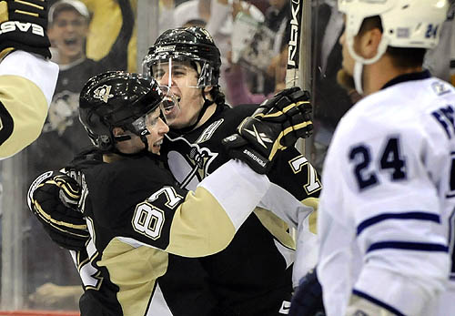 Crosby and Malkin share benchmark game (Saturday, October 18, 2008)