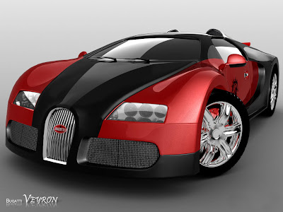 new bugatti veyron red black