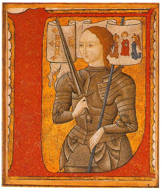 Santa Joana d'Arc. Miniatura do século XV.