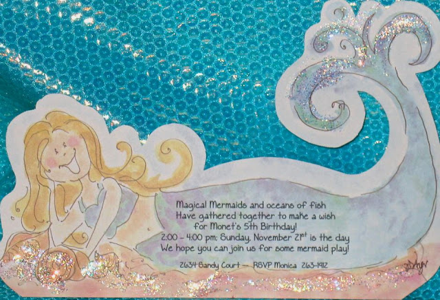 mermaid invitation