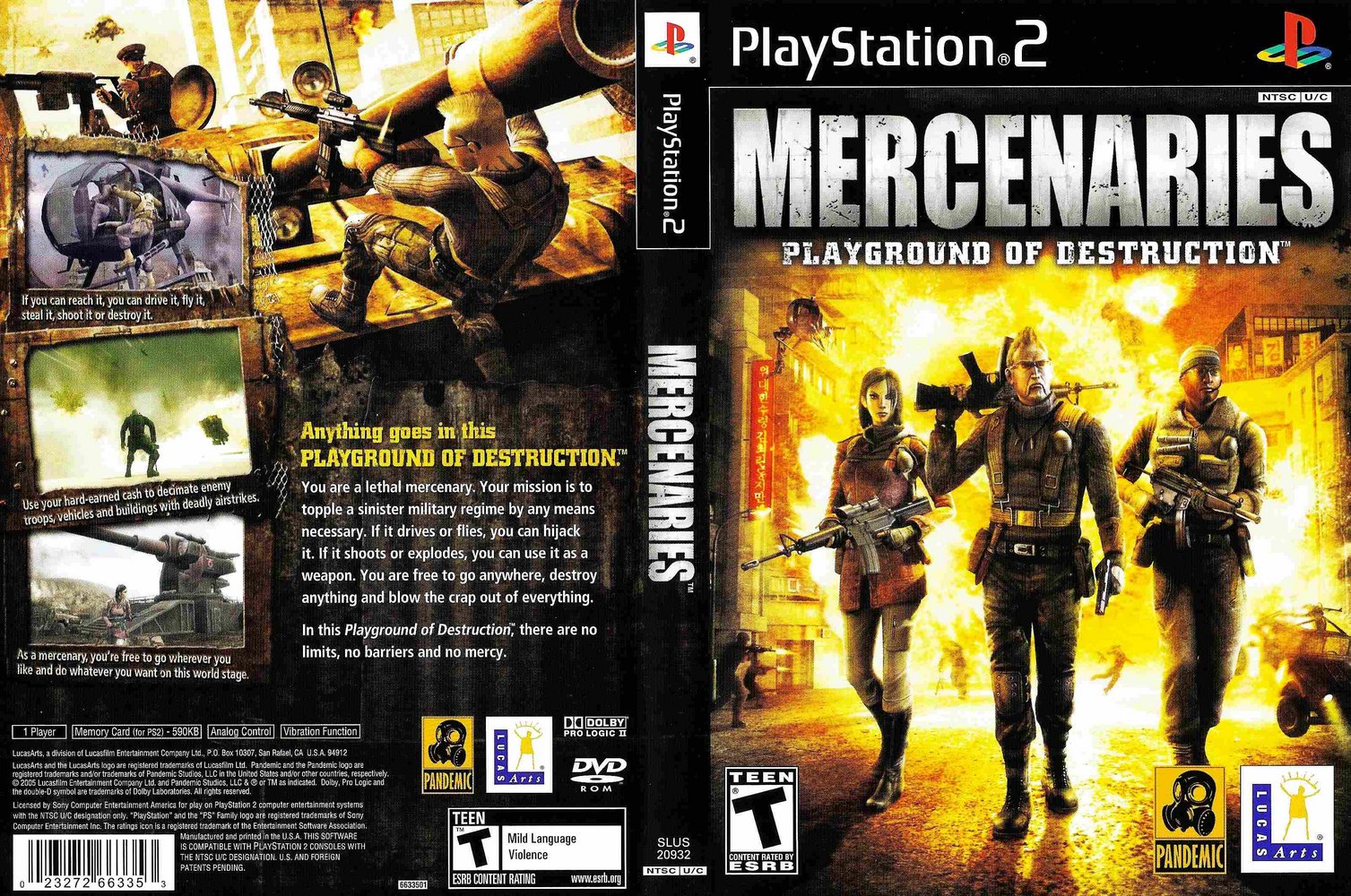 3 8 Bolt >> GAME PS2: Mercenaries Playground of Destruction 3 8 Bolt >> GAME PS2: Mercenaries Playground of Destruction