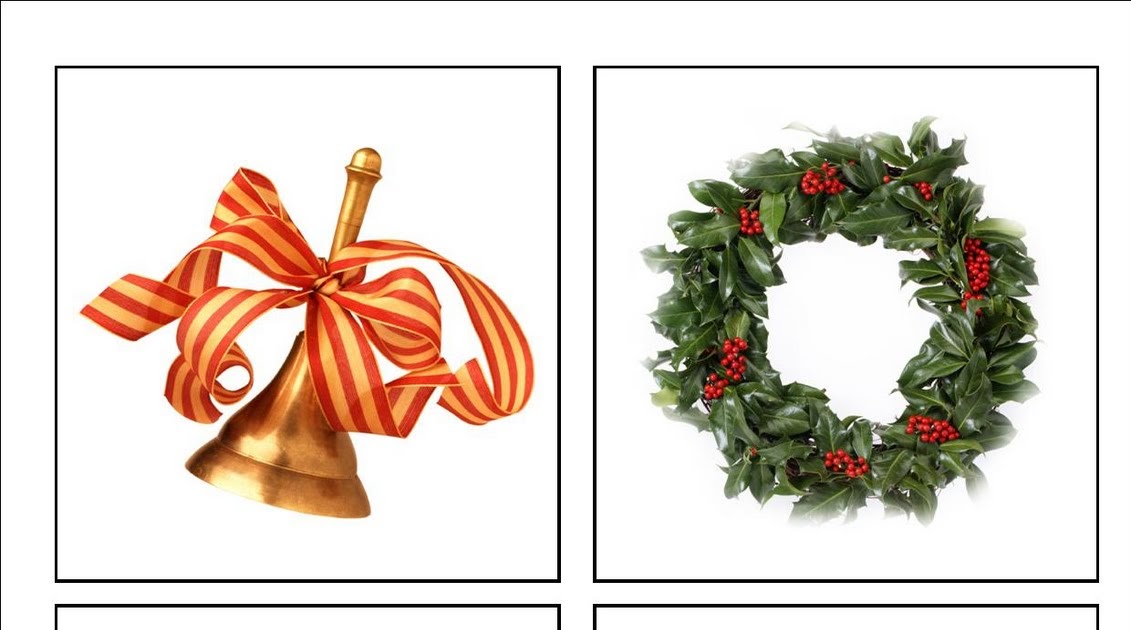 Free Printable: Christmas Vocabulary Cards