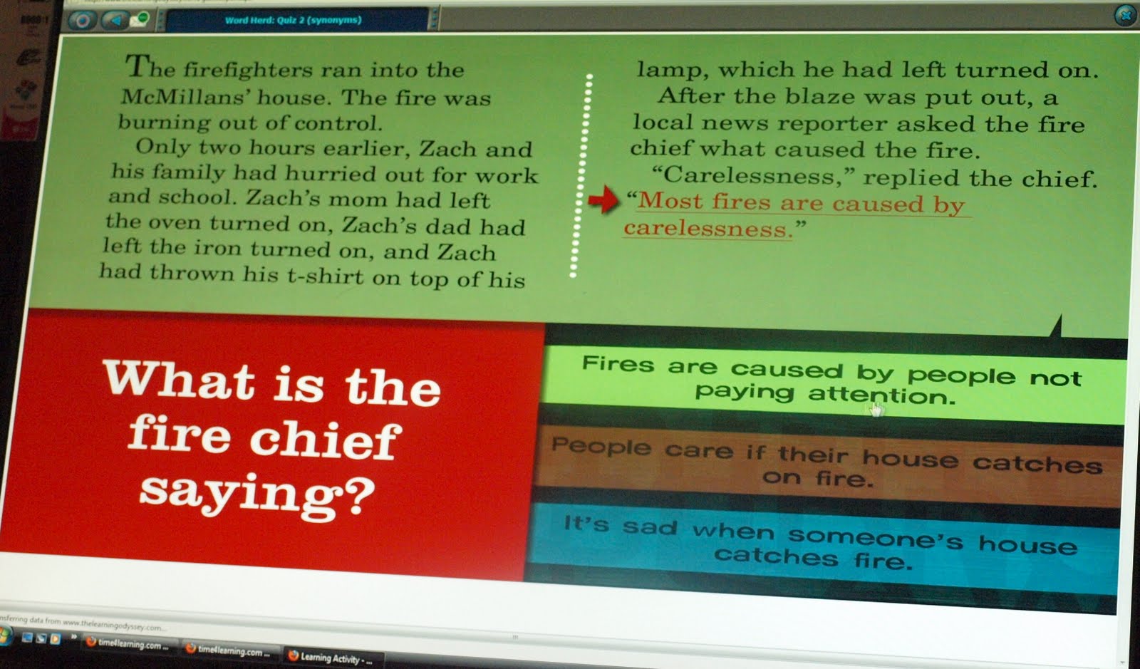 www thelearningodyssey com answers