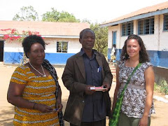 Me with Leonard (Headmaster) and Mwalimu Hellena