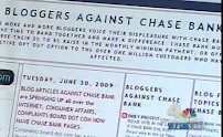 BLOGGERS AGAINST CHASE BANK PICTURED ON NATIONAL TELEVISION.