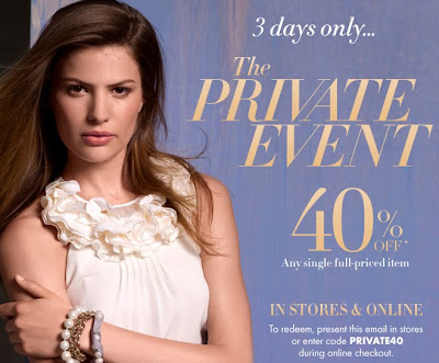 Ann Taylor Private Event: 40% Off Any Full-Priced Item