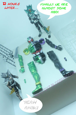 Neko Toyz: Building The Bandai 1/8 Master Grade Figure Rise Kamen Rider