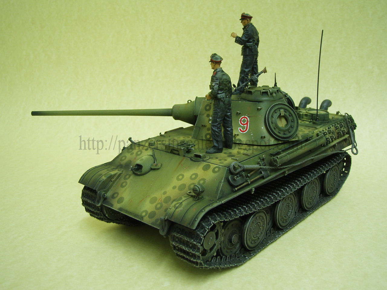 HACHETTE 1/16 PANZER V PANTHER already built TANK - char construit 1/16 RARE EUR 201,00 - FR