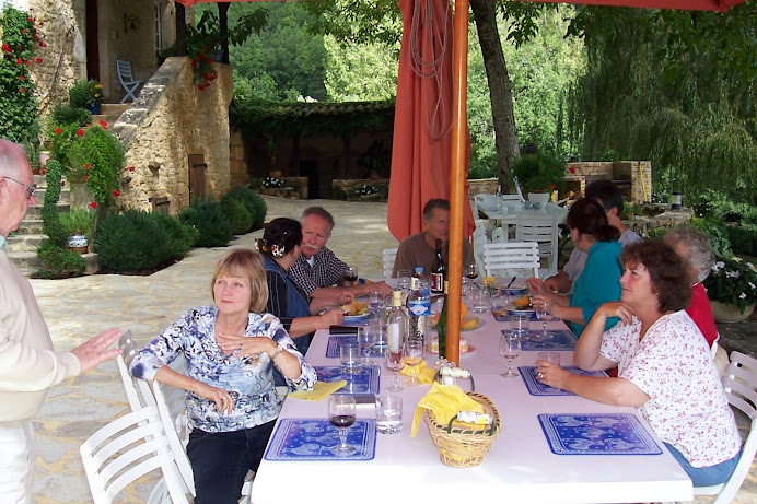 At lunch in France