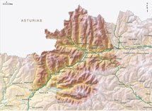 Mapa del espacio natural Alto Sil